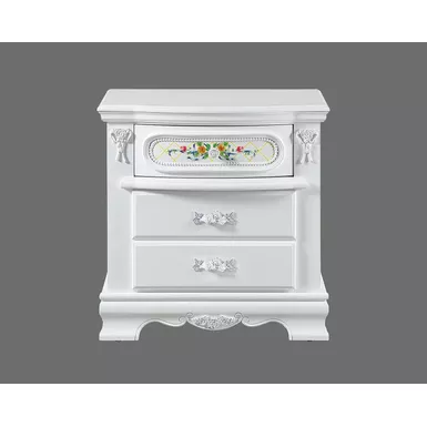 image of ACME Flora Nightstand, White Finish with sku:bd01639-acmefurniture