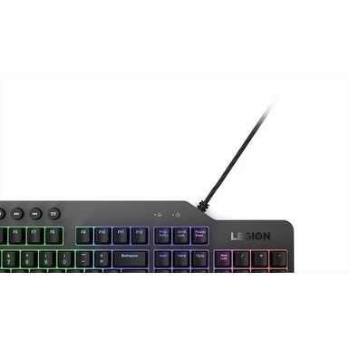 Alt View Zoom 14. Lenovo - Legion K500 Full-size Wired RGB Mechanical Gaming Keyboard - Black