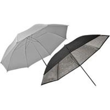 image of Elinchrom 32" Two Piece Translucent and Silver Umbrella Set with sku:el26062-adorama