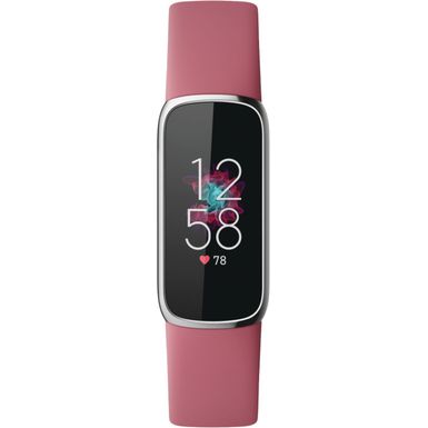 image of Fitbit - Luxe Fitness & Wellness Tracker - Platinum with sku:bb21745382-6460610-bestbuy-fitbit