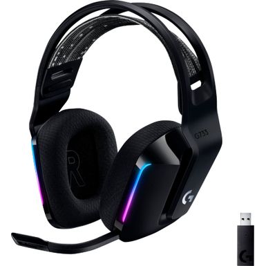 image of Logitech - G733 LIGHTSPEED Wireless Gaming Headset for PS4, PC - Black with sku:b081415gcs-amazon