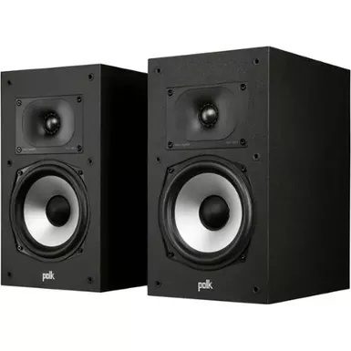 image of Polk Audio Monitor XT20 High-Resolution Bookshelf Loudspeakers, Pair, Black with sku:bb21828306-bestbuy