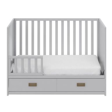 Little Seeds Haven 3-in-1 Convertible Storage Crib - White