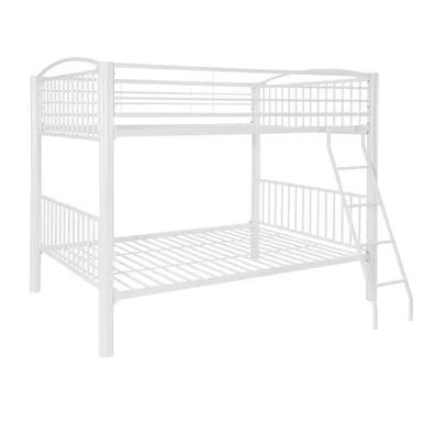 image of Parknoll Metal Full Bunk Bed White with sku:pfxs1502-linon