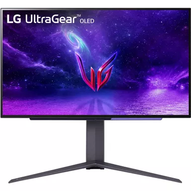 image of LG - UltraGear 27" OLED QHD 240Hz 0.03ms FreeSync and NVIDIA G-SYNC Compatible Gaming Monitor with HDR10 - Black with sku:09ub60-ingram