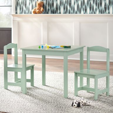 image of Simple Living White 3-piece Hayden Kids Table/Chair Set - Mint with sku:prwpfxmkamlibqnoadyawastd8mu7mbs-overstock