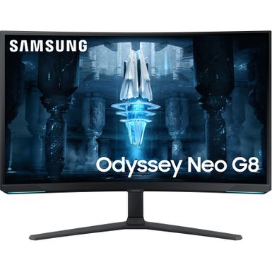 image of Samsung - Odyssey Neo G8 32" Mini LED Curved 4K UHD 240Hz 1ms FreeSync Premium Pro Gaming Monitor - White with sku:bb21996130-6507933-bestbuy-samsung