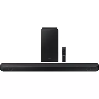 Samsung - HW-Q600C 3.1.2 Channel Q-series Soundbar with Wireless Subwoofer, Dolby Atmos and Q-Symphony - Titan Black