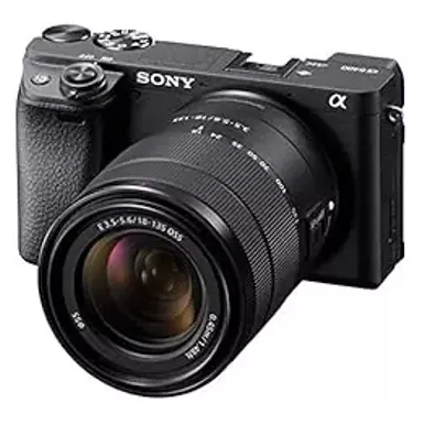 Sony - Alpha a6400 Mirrorless 4K Video Camera with E 18-135mm f/3.5-5.6 OSS Lens - Black