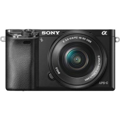 image of Sony - Alpha a6000 Mirrorless Camera with 16-50mm Retractable Lens - Black with sku:bb19483691-4660008-bestbuy-sony