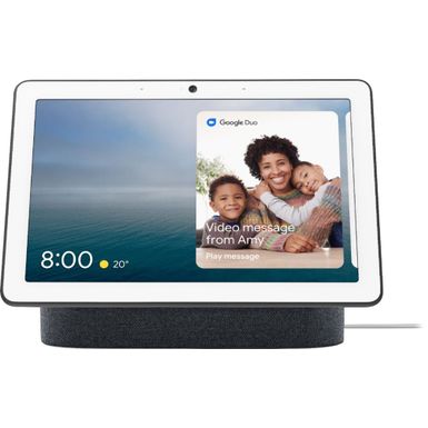 image of Nest Hub Max Smart Display with Google Assistant - Charcoal with sku:bb21232423-6348562-bestbuy-google