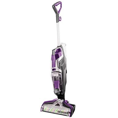 image of BISSELL - CrossWave Pet Pro Bagless Upright Vacuum - Grapevine Purple and Sparkle Silver with sku:bb20935781-6185414-bestbuy-bissell