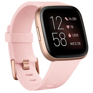 image of Fitbit - Versa 2 Health & Fitness Smartwatch - Copper Rose with sku:bb21298353-6364308-bestbuy-fitbit