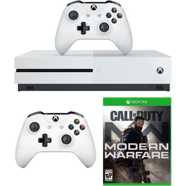 Xbox One S Bundle With Extra Wireless Controller and Call of Duty: Modern Warfare