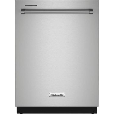 image of KitchenAid - 24" Top Control Built-In Dishwasher with Stainless Steel Tub, PrintShield Finish, 3rd Rack, 39 dBA - Stainless Steel with PrintShieldâ„¢ Finish with sku:bb21614531-6423224-bestbuy-kitchenaid