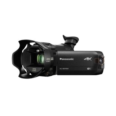 image of Panasonic HC-WXF991K 4K Ultra HD Camcorder with Wi-Fi, Built-In Multi Scene Twin Camera and Electronic Viewfinder, Black with sku:pchcwxf991k-adorama
