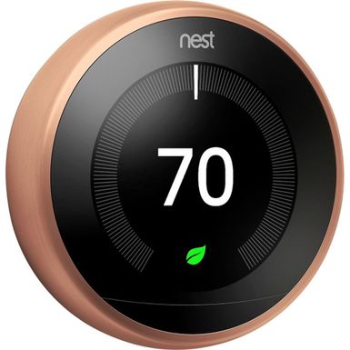image of Google Nest Learning Thermostat, 3rd Generation, Copper with sku:net3021us-adorama