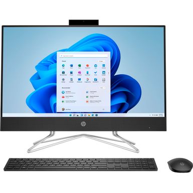 image of HP - 24" Touch-Screen All-In-One - AMD Ryzen 3 - 8GB Memory - 256GB SSD - Jet Black with sku:bb21828118-6477671-bestbuy-hp