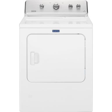 image of Maytag - 7 Cu. Ft. 12-Cycle Electric Dryer - White with sku:medc465hwh-medc465hw-abt