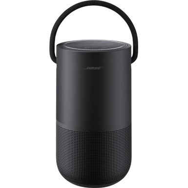image of Bose - Portable Smart Speaker With built-in WiFi Bluetooth Google Assistant and Alexa Voice Control - Triple Black with sku:bphsbk-829393-1100-abt