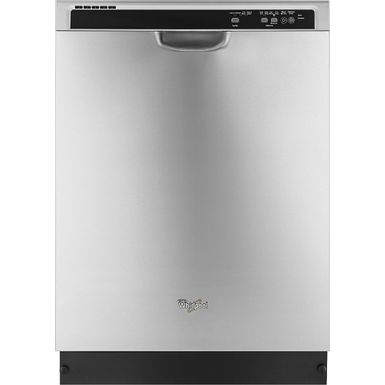 image of Whirlpool - 24" Tall Tub Built-In Dishwasher - Monochromatic Stainless Steel with sku:bb19590436-8561015-bestbuy-whirlpool