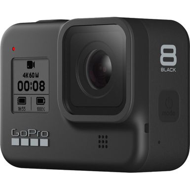 image of GoPro - HERO8 Black 4K Waterproof Action Camera - Black with sku:gph8b-adorama
