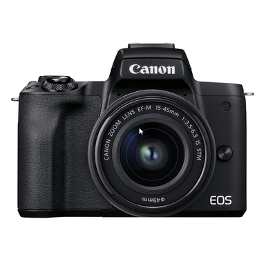 image of Canon - EOS M50 Mark II Mirrorless Camera with EF-M 15-45mm f/3.5-6.3 IS STM Zoom Lens - Black with sku:bb21656233-6437726-bestbuy-canon