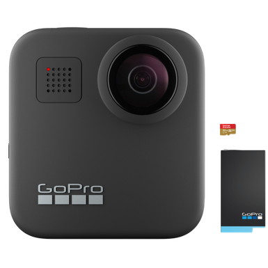 image of Gopro Max 360 Black Action Camera with sku:chdhz202xx-chdhz-202-xx-abt