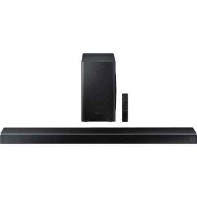 image of Samsung - 5.1-Channel Soundbar with Wireless Subwoofer and Acoustic Beam - Black with sku:bb21487290-6400661-bestbuy-samsung