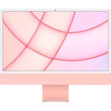 image of Apple - iMac 24" - Retina 4.5K Display - Apple M1 - 8GB RAM - 256GB SSD - Pink with sku:mjva3ll/a-mjva3ll/a-abt