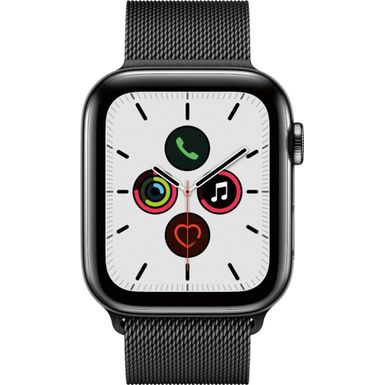 apple watch 44mm space black milanese loop