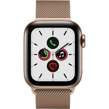 apple watch series 5 gold with milanese loop