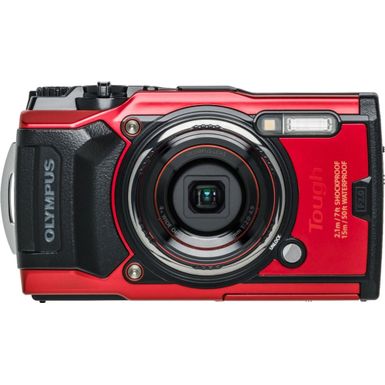 image of Olympus Tough TG-6 Digital Camera, Red with sku:iomtg6rd-adorama