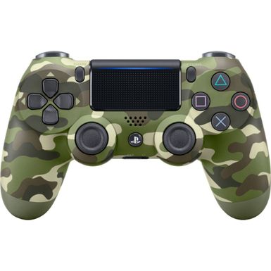 image of DualShock 4 Wireless Controller for Sony PlayStation 4 - Green Camouflage with sku:bb20644505-5709485-bestbuy-sony