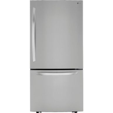 Stainless steel LG bottom-freezer refrigerator