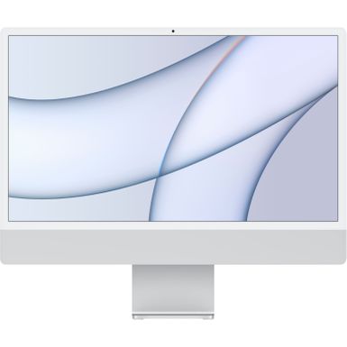 image of Apple - iMac 24" - Retina 4.5K Display - Apple M1 - 8GB RAM - 256GB SSD - Silver with sku:bb21705031-6450874-bestbuy-apple