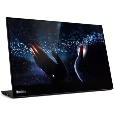 image of Lenovo ThinkVision M14t - LED monitor - Full HD (1080p) - 14" (with Touch Screen) with sku:62a3uar1us-len-len