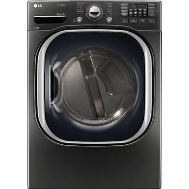 Rent to own LG - 7.4 Cu. Ft. 14-Cycle Electric Dryer with Steam - Black