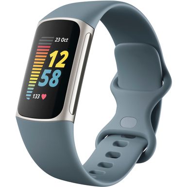 image of Fitbit - Charge 5 Advanced Fitness&Health Tracker - Platinum with sku:bb21820770-6476123-bestbuy-fitbit
