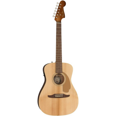 image of Fender Malibu Player Acoustic-Electric Guitar, Walnut Fingerboard, Natural with sku:fen-0970722021-guitarfactory