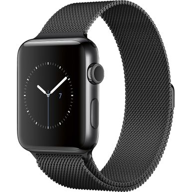 42mm space black milanese loop