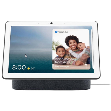 image of Google - Nest Hub Max with Google Assistant - Charcoal with sku:ga00639us-electronicexpress