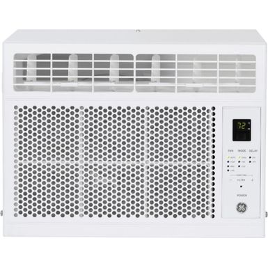 image of GE - 250 Sq. Ft. 6,000 BTU Window Air Conditioner - White with sku:bb21423755-6390676-bestbuy-ge