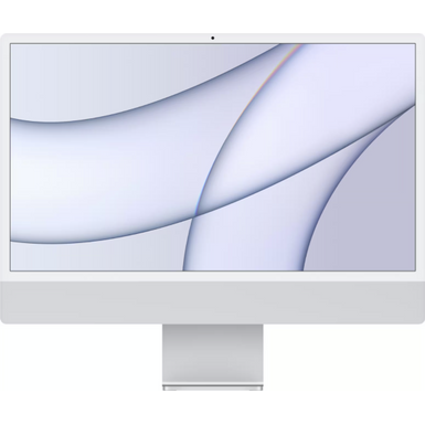 image of 24" iMac® with Retina 4.5K display - Apple M1 - 8GB Memory - 512GB SSD - w/Touch ID (Latest Model) - Silver with sku:bb21705038-6450923-bestbuy-apple