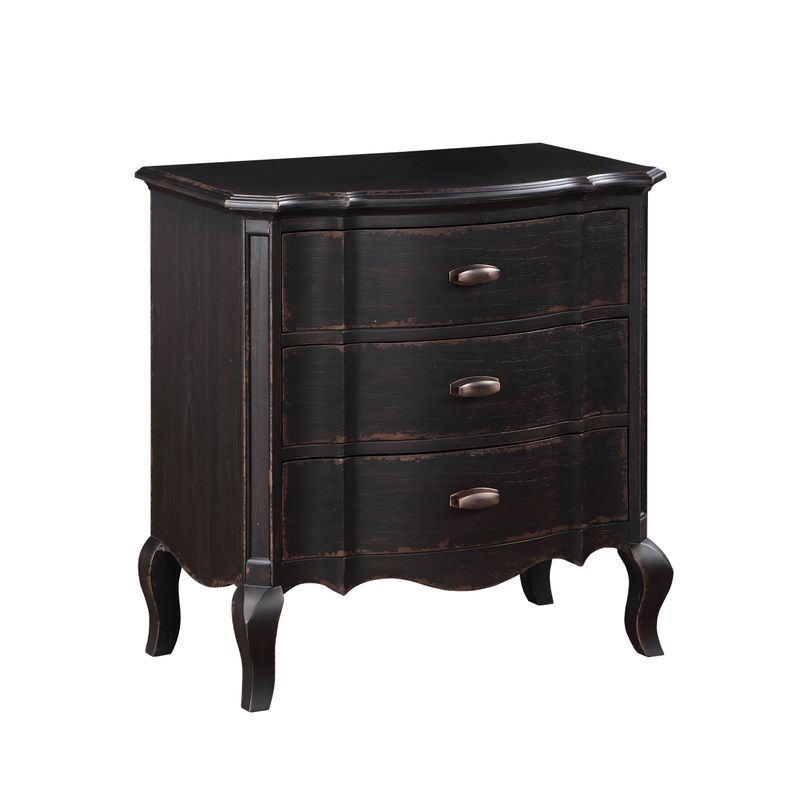 ACME Chelmsford Nightstand, Black Antique Finish