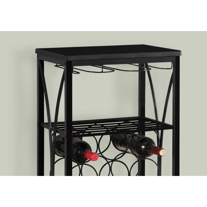 Home Bar/ Wine Rack/ Metal/ Black/ Black/ Transitional