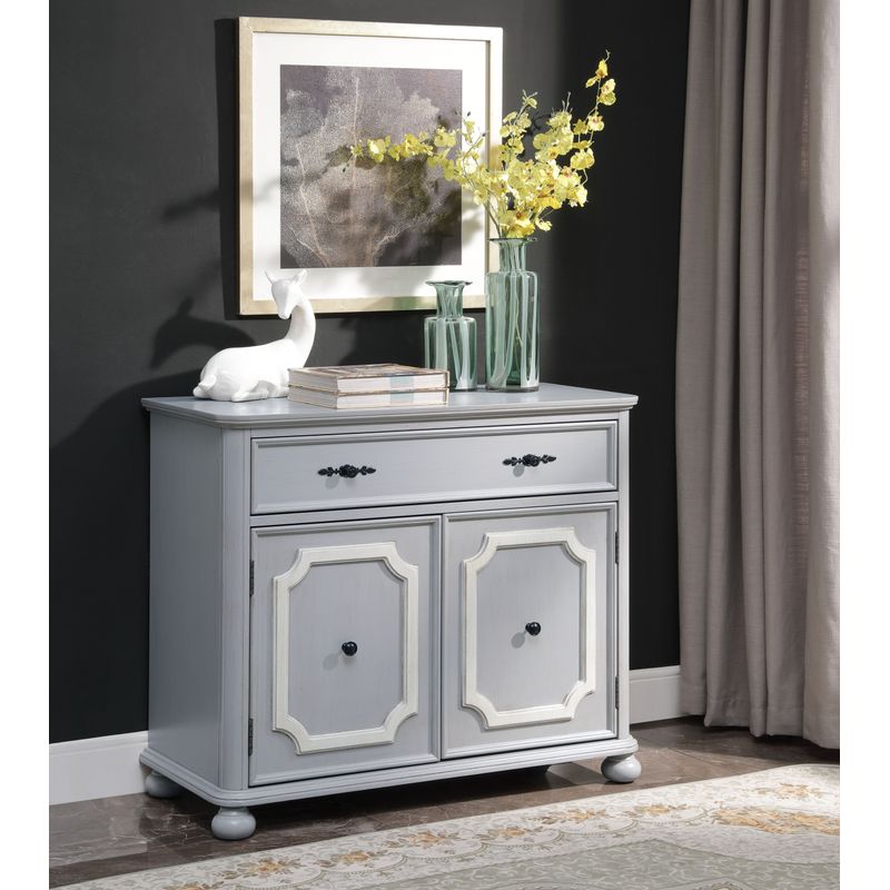 ACME Enyin Cabinet, Gray Finish