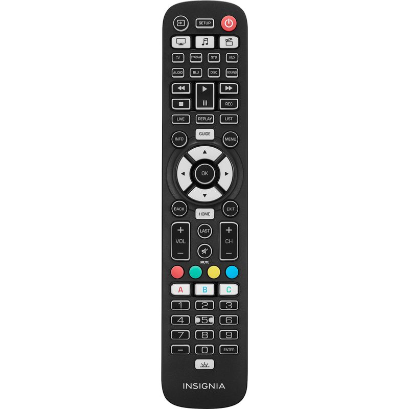 Insignia&trade; - 8-Device Backlit Universal Remote - Black