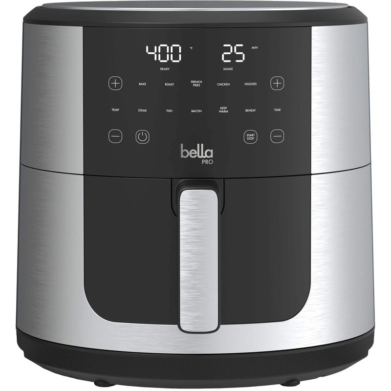 bella PRO - SmartCrisp 8-qt. Touchscreen Air Fryer - Stainless Steel