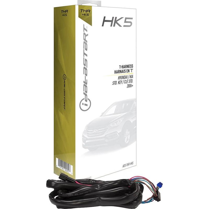 Compustar - iDataStart T-Harness for Select Hyundai and Kia Vehicles - Black